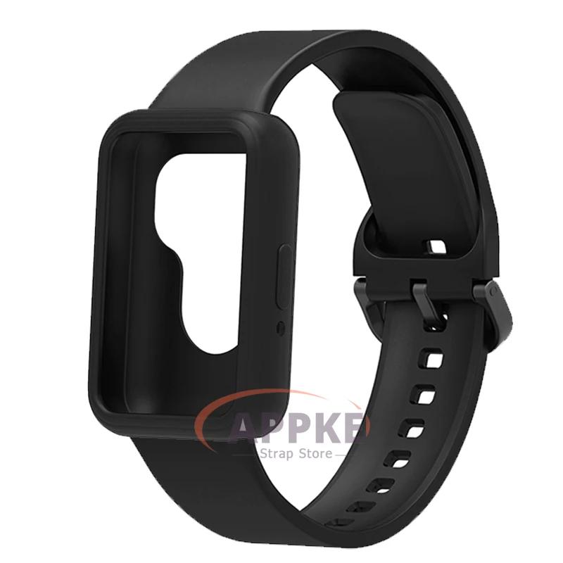 Case+Band for Samsung Galaxy Fit 3 Protective Soft TPU Cover+Bracelet for Galaxy Fit 3 Bumper Sports Strap Watch Accessories