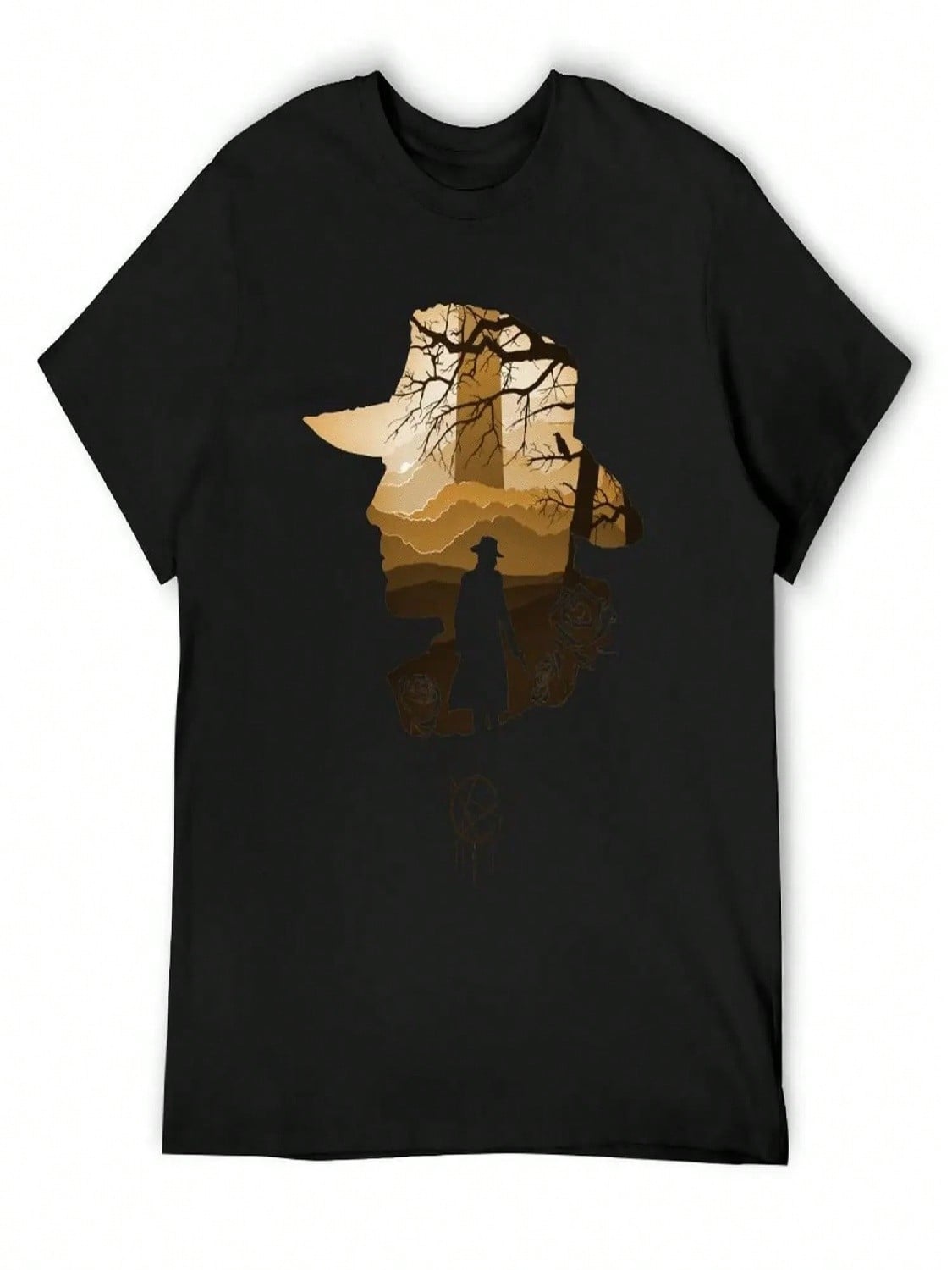 The Dark Tower - Roland Silhouette T-Shirt Cute Clothes Luxury Man Cute Tops Vintage Clothes Men T Shirt S разноцветный