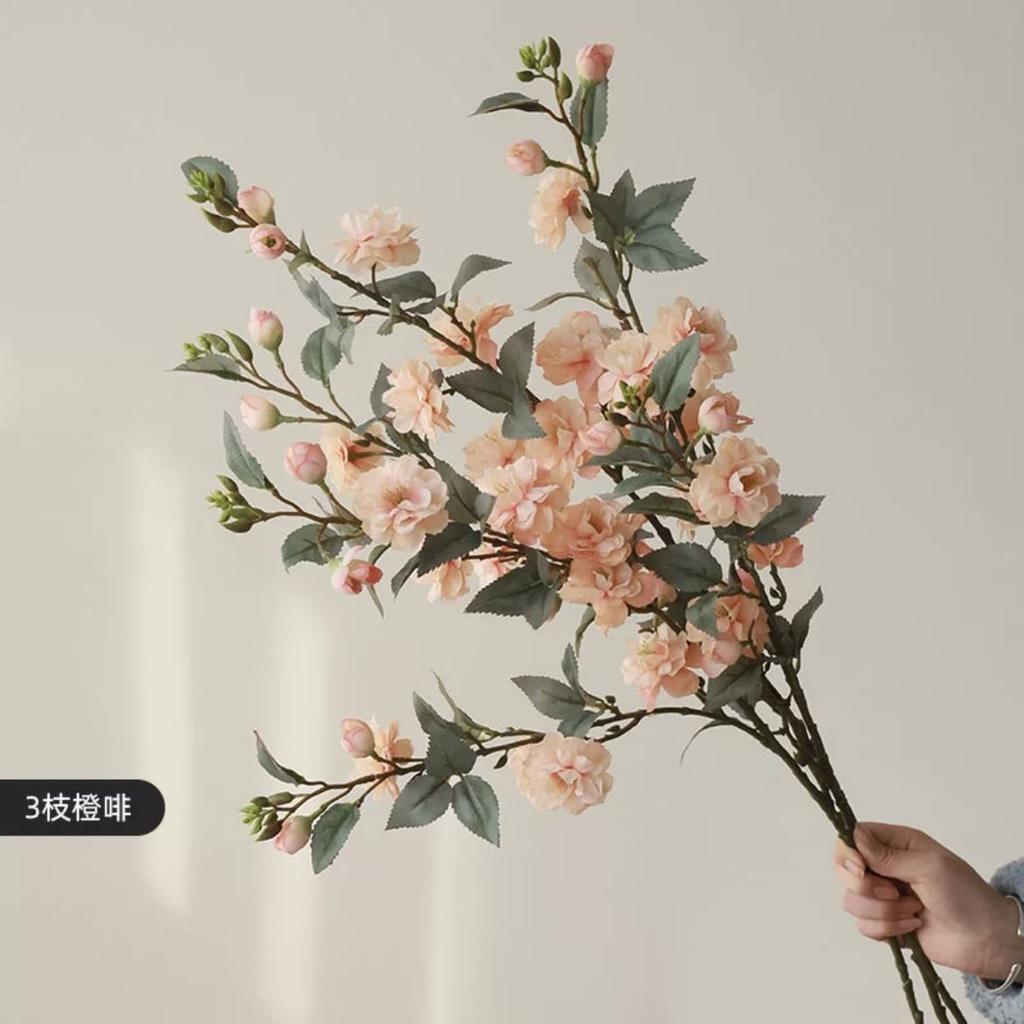 Simulation Flower Italo Camellia High-end Floral Ornament Flower Arrangement Living Room Porch Dining Table TV Cabinet Fake Flower