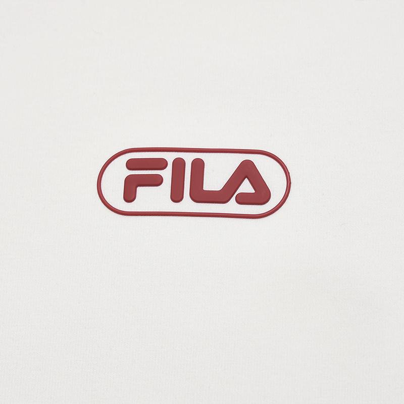 Fila Original Casual Simple Slim Fit Short Knit Long Sleeve T-Shirt Women Tops Cloud-White F11W549208FIV