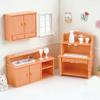 Creative Doll House Kitchen Toy Set Includes Cabinets Sink And Utensils For Imaginative Play Pretend Play Kitchenette