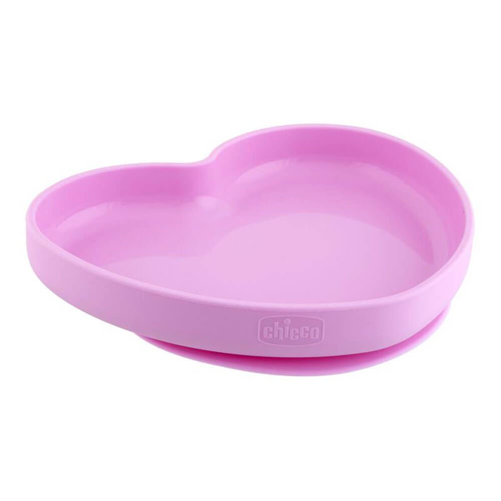 Cross Chicco Nursing Baby Silicone Heart Shaped Plate