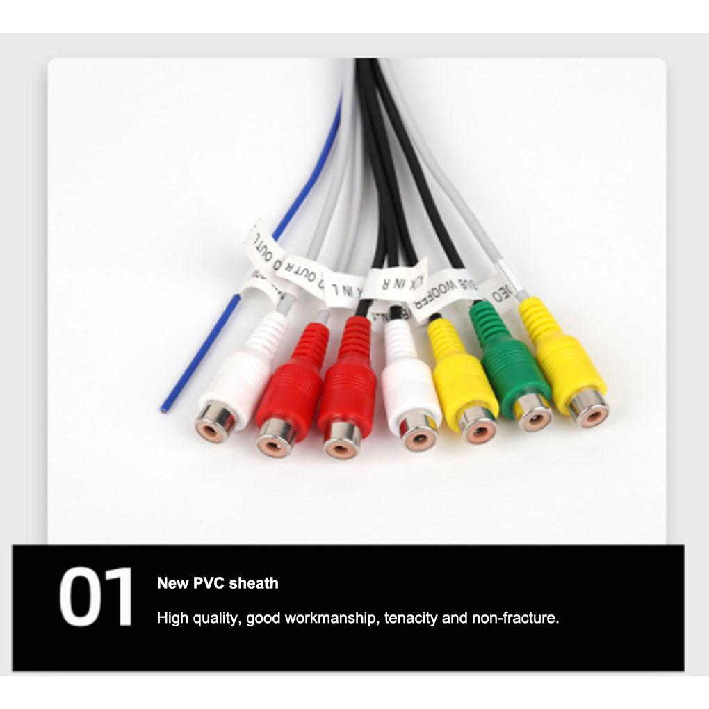 Stereo Radio Adapter Output Wire Aux-in Adapters Cable Lightweight Subwoofer/Amplifier 20pins Harness Connector