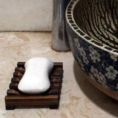 Jabonera de madera ecológica, reutilizable, con diseño autodrenante, con ventilación, para baño, ahorradora de jabón