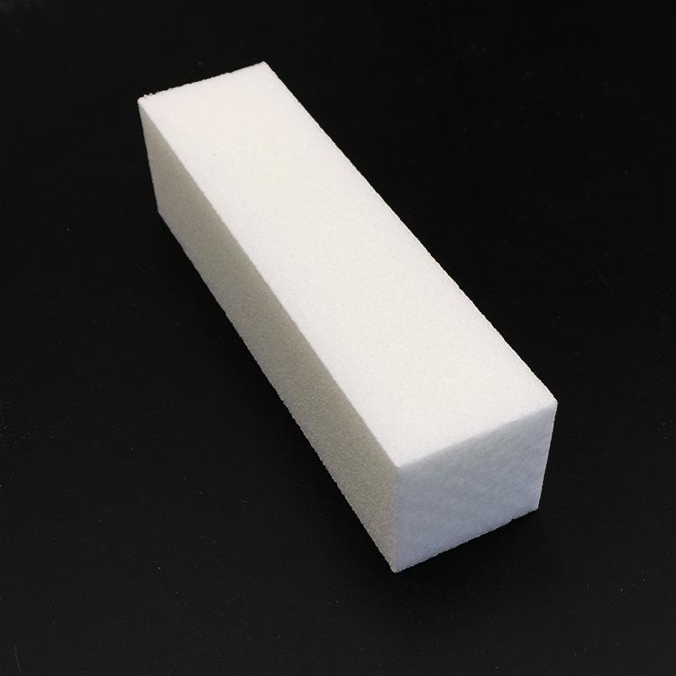 White Four-Sided Nail File Polishing Block