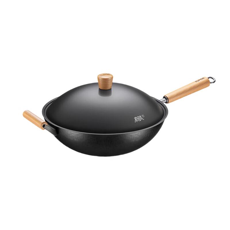 Supor 34cm Hammered Titanium Alloy Non-Stick Wok