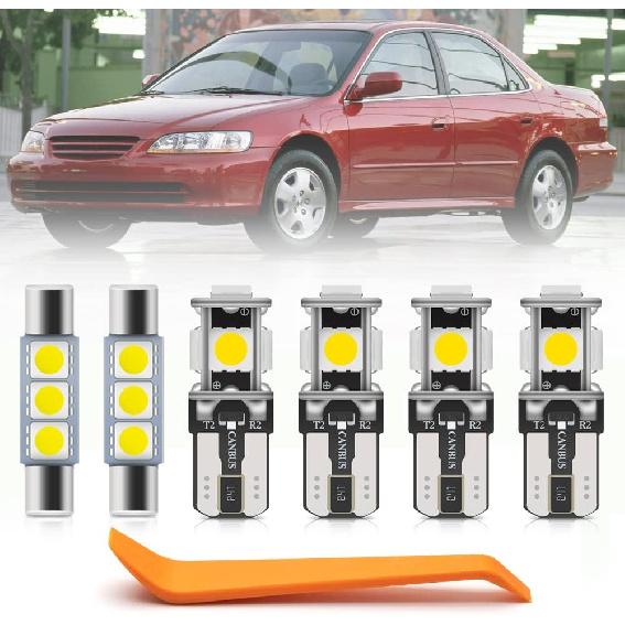 14pcs Accord Interior LED Lights Bulb Kit for Hon'da Accord 2008 2009 2010 2011 2012 Map Dome Trunk Lights Super Bright 6000K White LED Interior