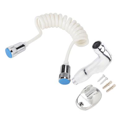 ABS El Tipi Tuvalet Banyo Bide Püskürtücü Duş Başlığı PU Yaylı Hortumlu G1/2" BSP