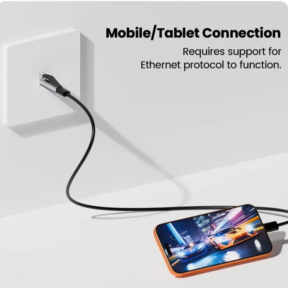 Type-C Female To RJ45 Male USB C To Ethernet Adapter 1000Mbps Portable Design Network Converter Gigabit Speed