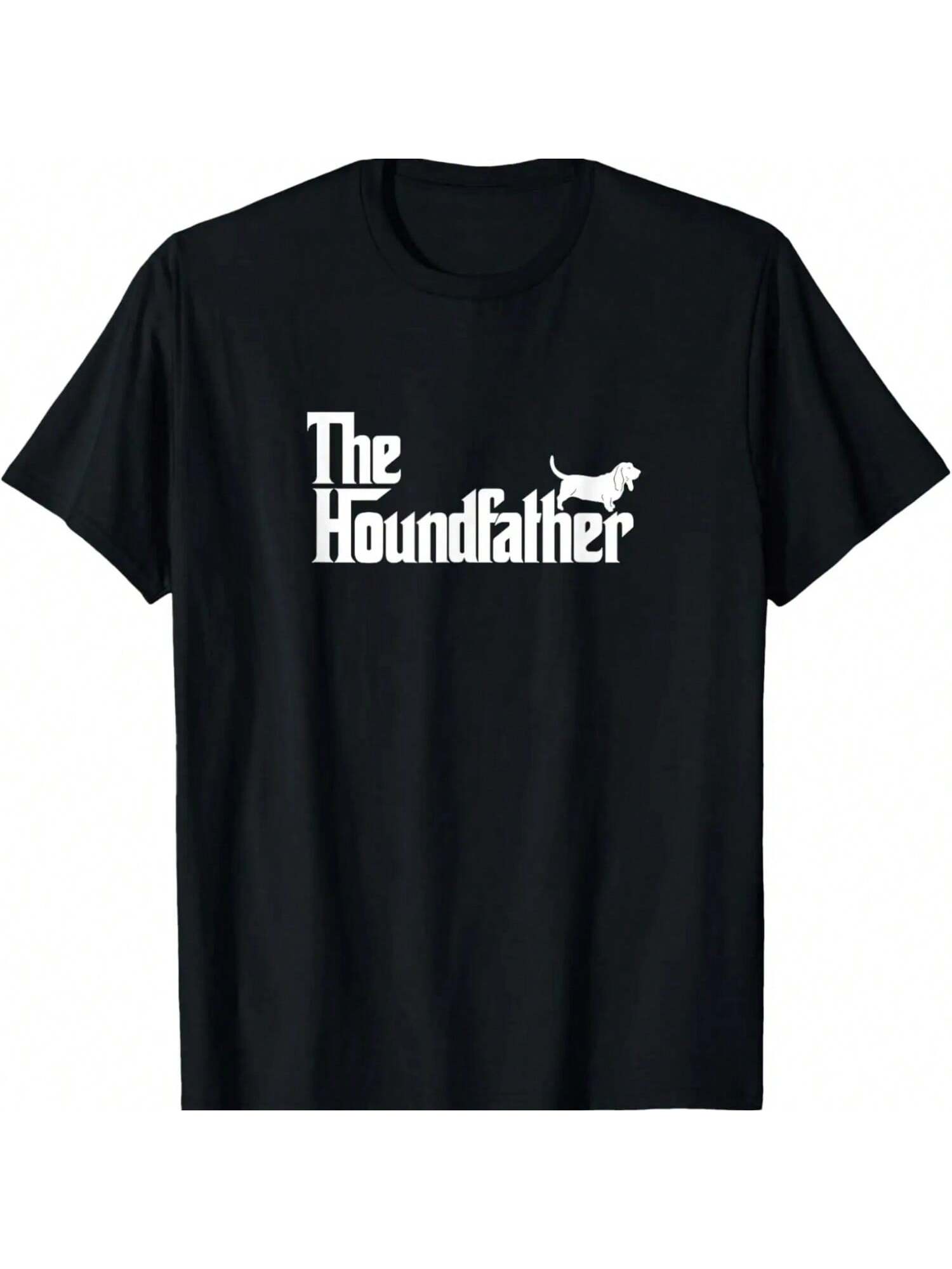 Funny Basset Hound Father Dog Shirt The Houndfather T-Shirt S разноцветный