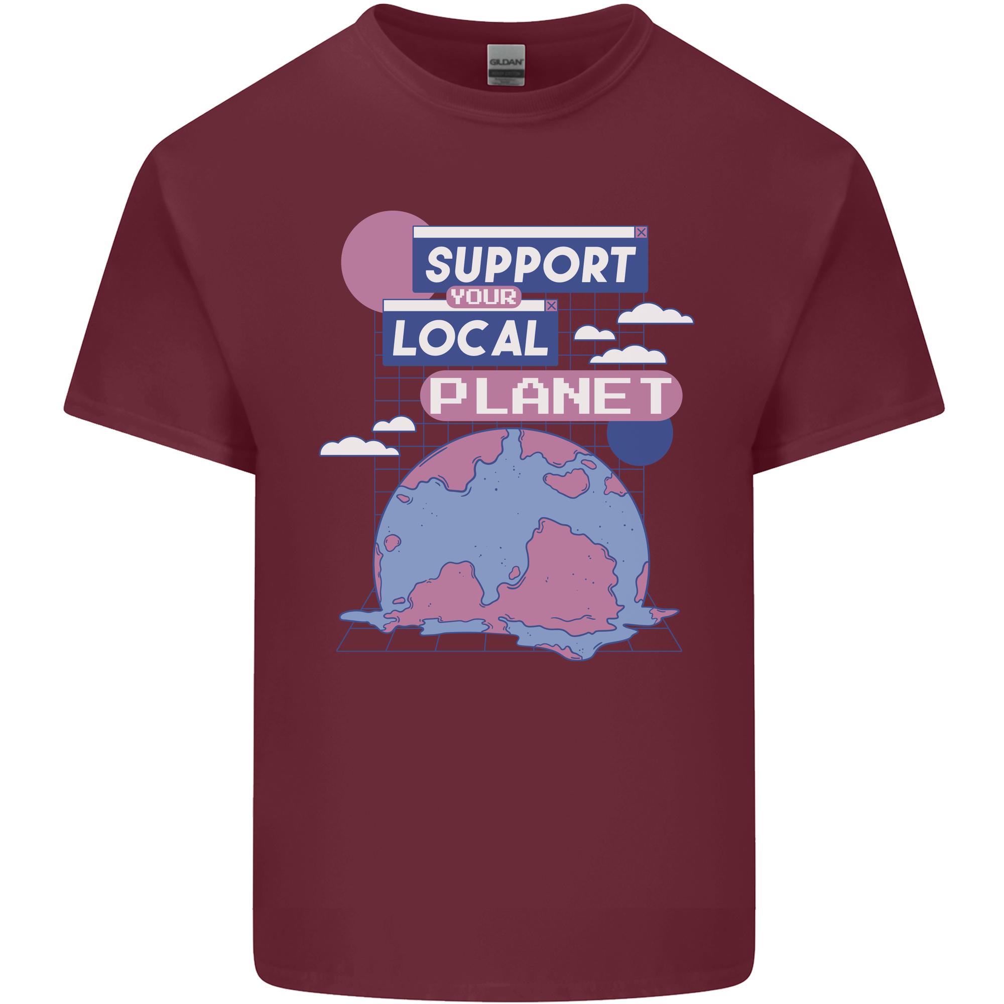Support Your Local Planet Climate Change Unisexs Light Cotton TShirt S