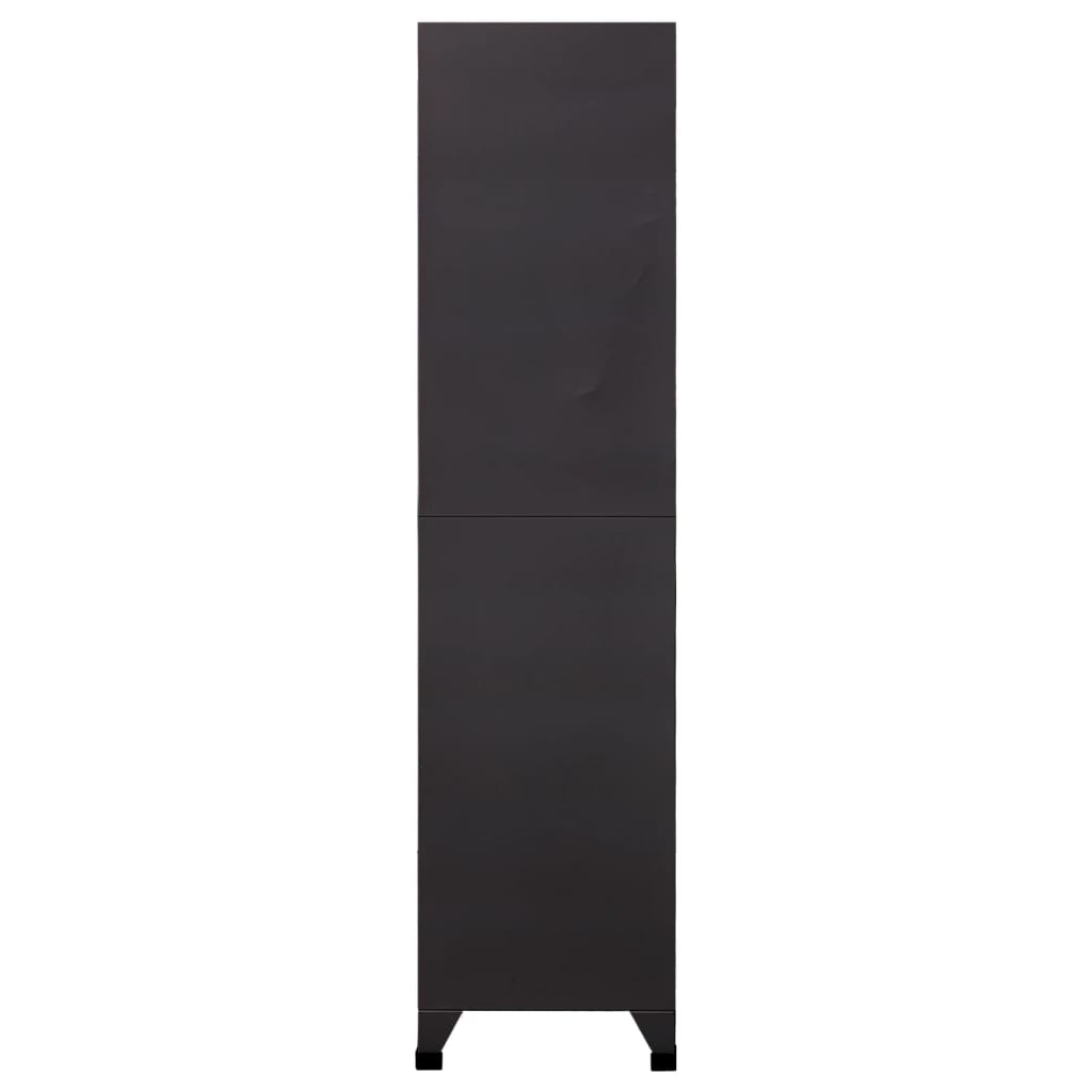 Vidaxl Szafka Zamykana Na Klucz, Antracytowo-Biała, 90X45X180 Cm, Stal