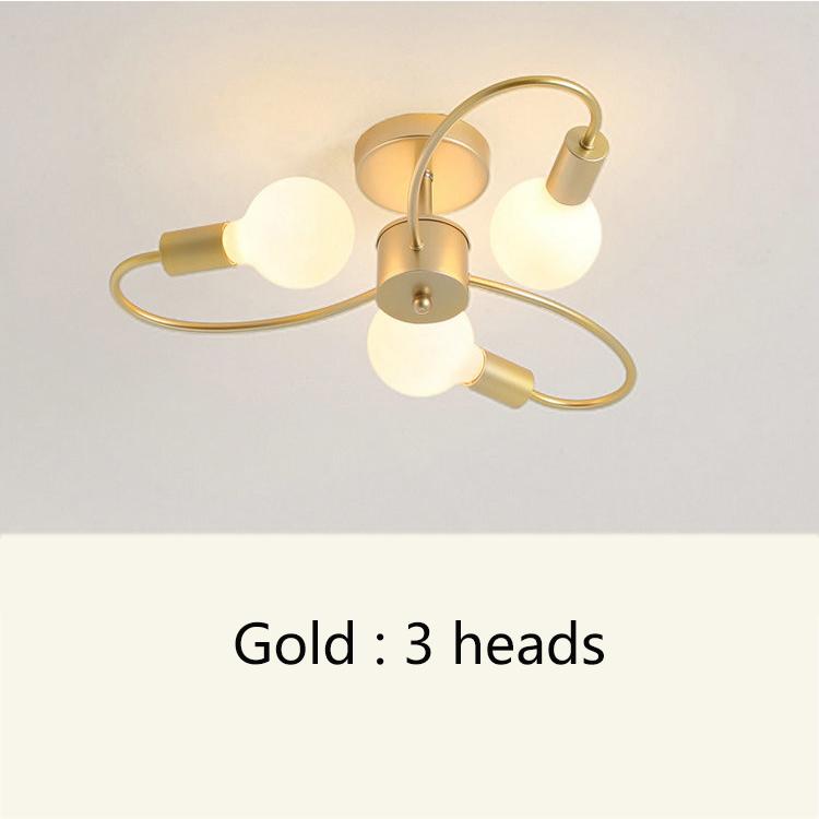 3/6/8 głowice lampa sufitowa LED do salonu Nordic światło kopuły oświetlenie do dekoracji domu naturalne światło 3 kolory oświetlenie żyrandol