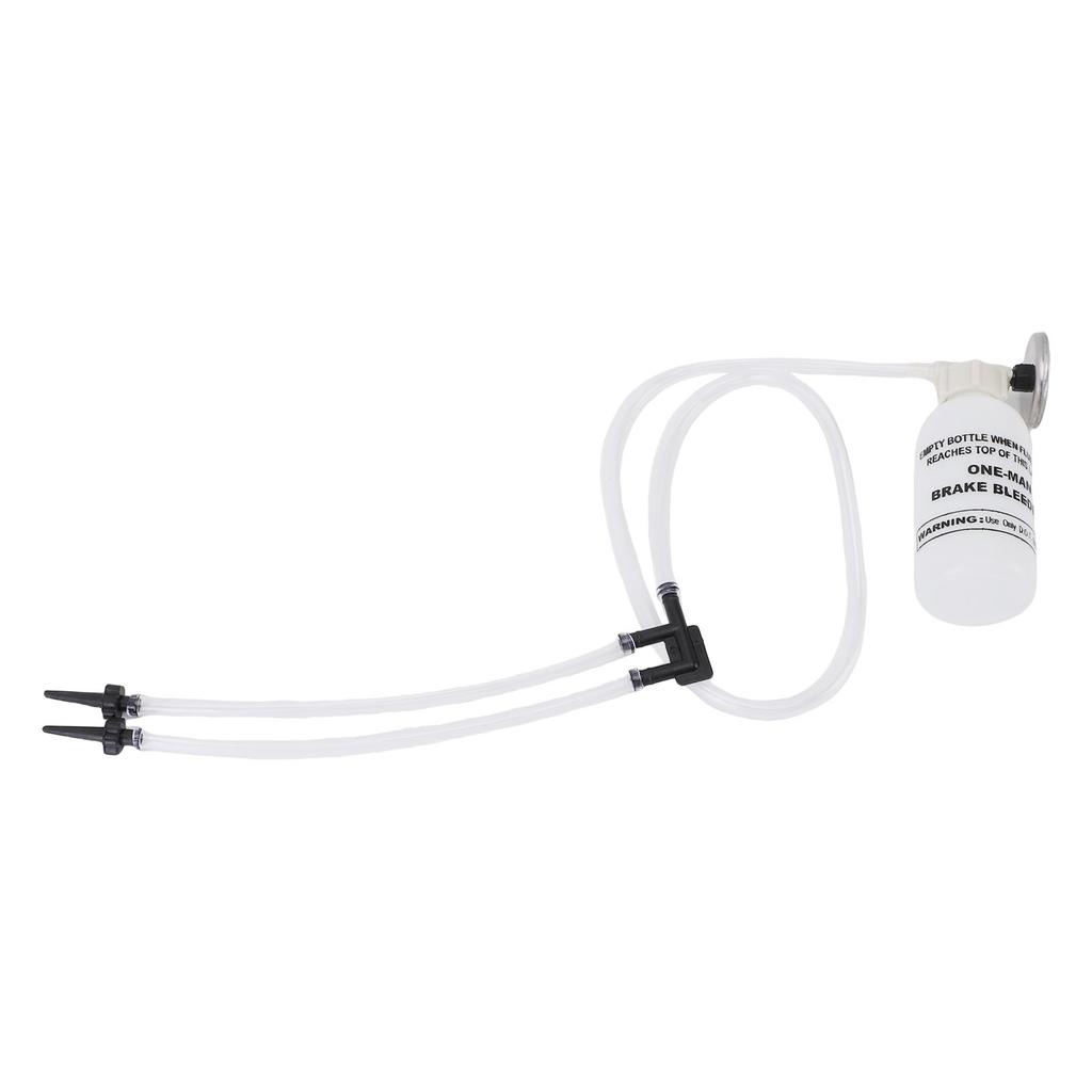One Man Brake Bleeder Kit Rubber Brake Bleeder Bottle with Transparent Tube and Connector for Car