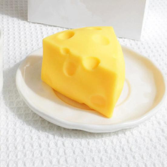 Simulated Triangle Cheese Squeeze Toy Stress Relief Cheese Fidget Toy Slow Rising Simulation