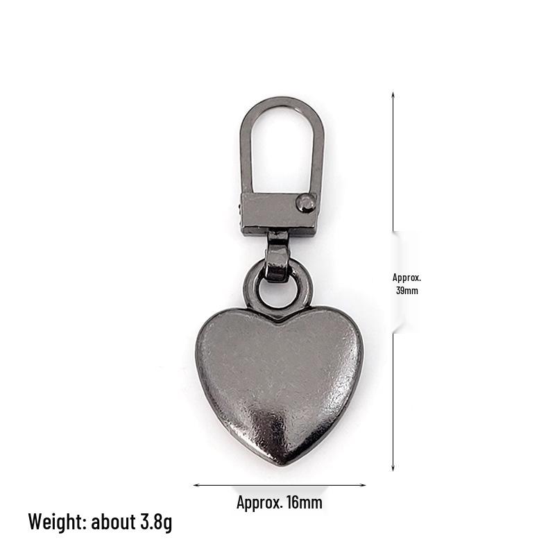 Detachable Metal Zipper Pull Tab Accessory for Bags, Shoes, and Clothes Repair