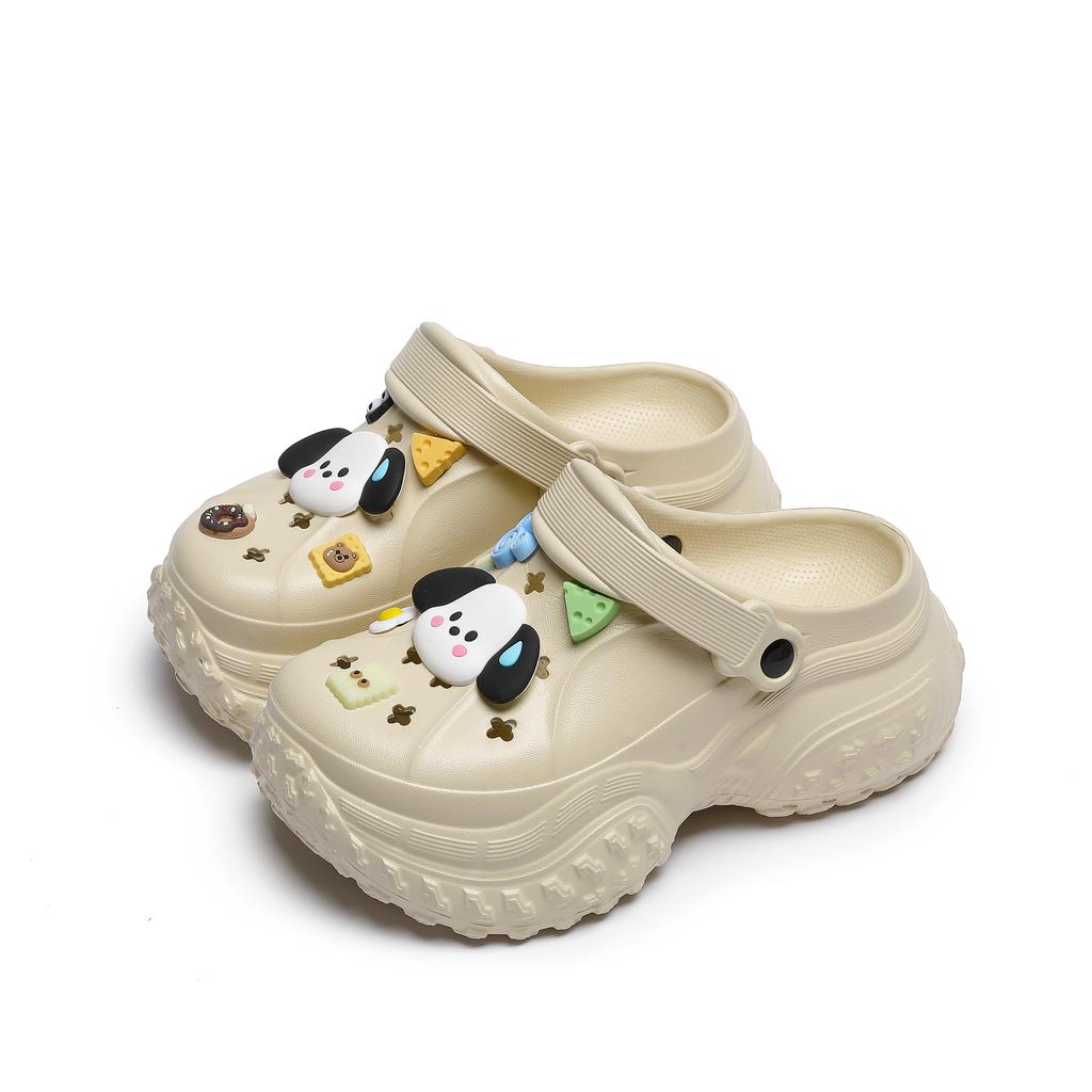 Mode Damen Hausschuhe Hohe Plattform Garten Mode Clogs Schuhe Damen Hausschuhe Dicke Sohle EVA Sandalen Sommer Mädchen Hausschuhe