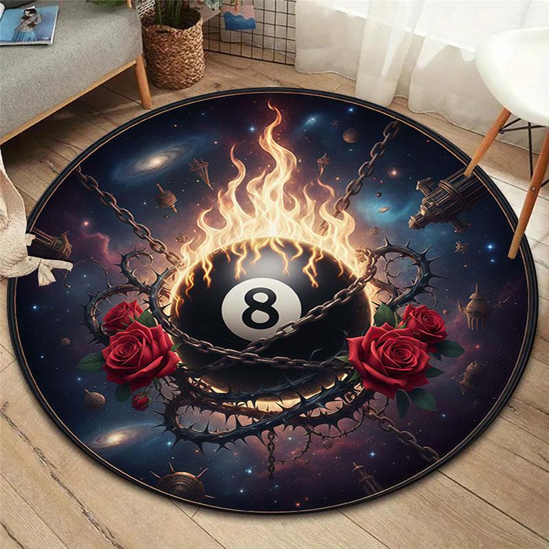 

Thornsandaball Round Area Rug,Carpet Rug for Living Room Bedroom Sofa Playroom Decor,Non-slip Floor Mat 80cmx80cm