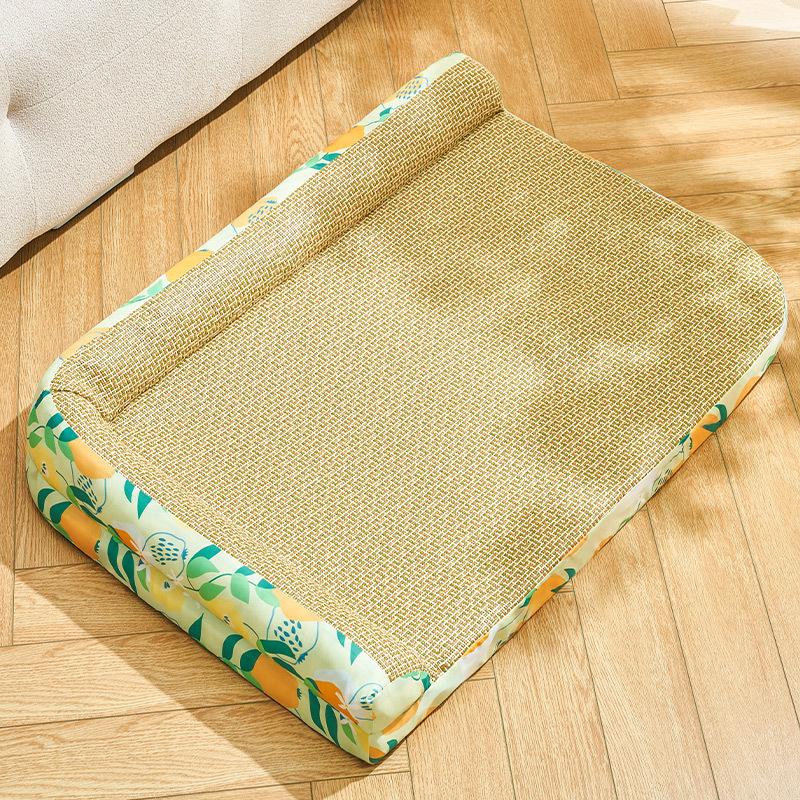 Four Seasons Washable Pet Bed: Cool Nest Cushion for Dogs & Cats