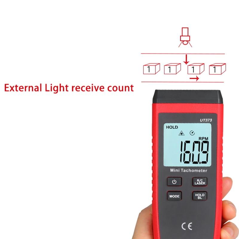 Foto Takometre Temassız RPM Takometre El Tipi LCD Dijital Lazerli Hız Ölçer Mini Hız Ölçüm Göstergesi Motor Test Cihazı