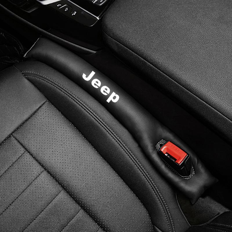 Para Jeep Coche Interior Tapón para Hueco de Asiento Relleno de Cuero Almohadillas a Prueba de Fugas Para Jeep Grand Cherokee Wrangler JK Gladiator Compass Reneg