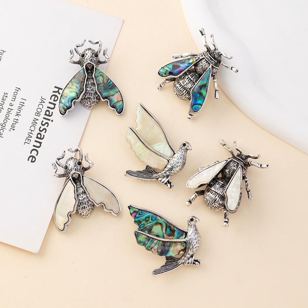 Animal Shell Brooch Pin With Twoway Wear For Women And Men