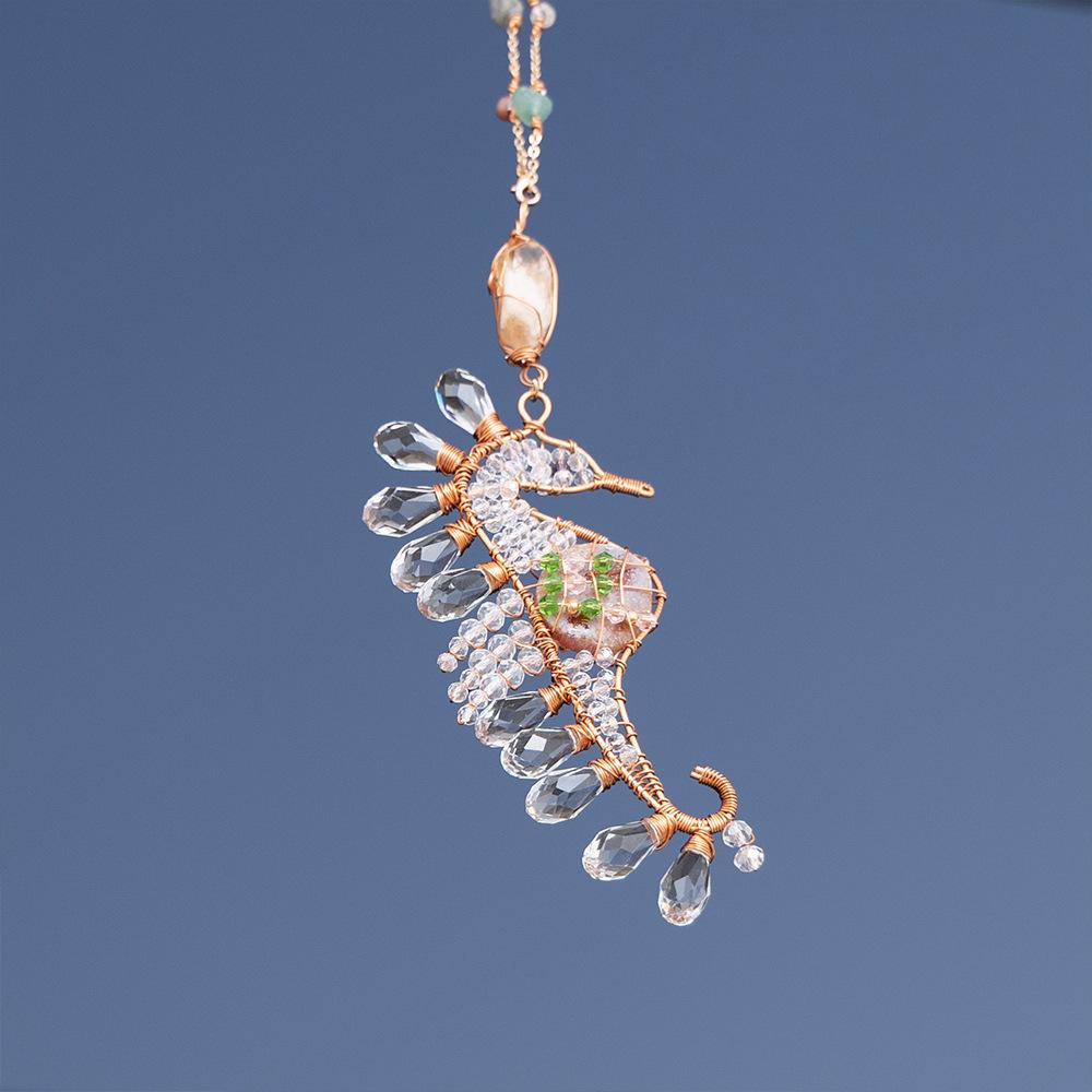 Crystal Wind Chime Suncatcher Bedroom Balcony Patio Sun Moon Prism Pendant Good Home Hanging Prisma Garden Art Decorations