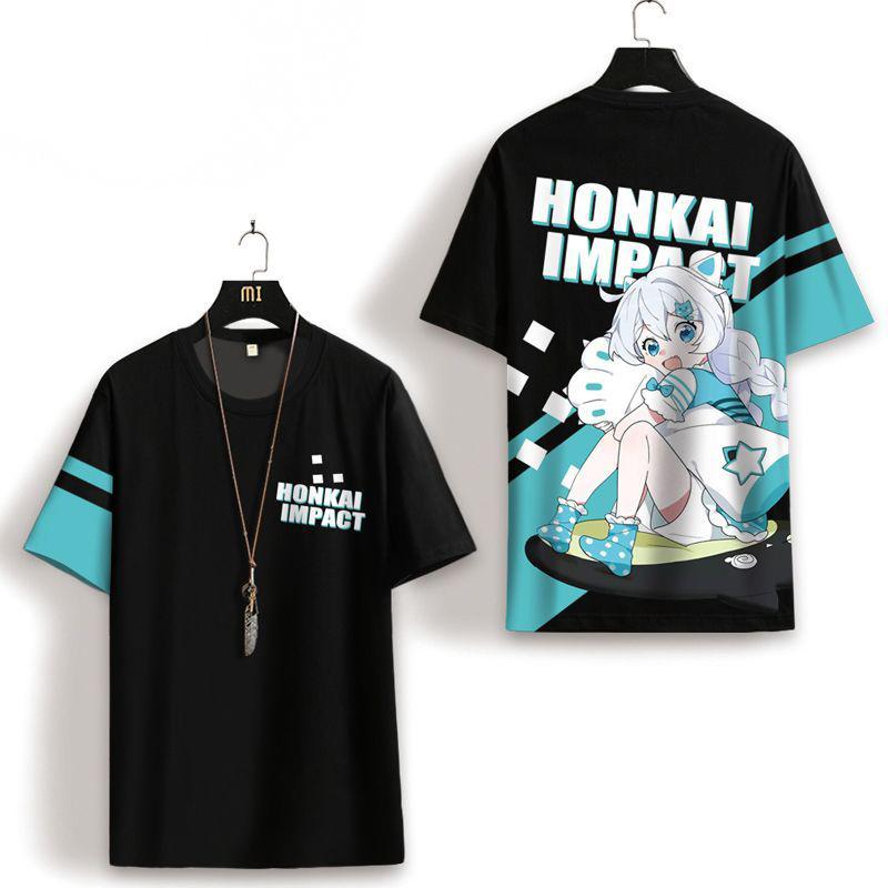 New Game Honkai Impact 3rd Kiana Kaslana T-Shirts 3D Print Kid Anime Tee Men Women Short Sleeve O-Neck T Shirt Harajuku Y2k Tops