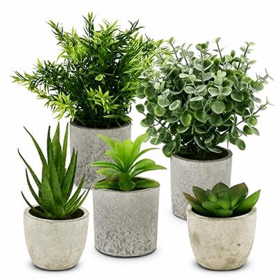 Artificial Artificial Home Never Tabletop Potted No Watering Set Greenery, Houseplant, Flowers, Decor, Wilts, Plant, Stylish, Required,