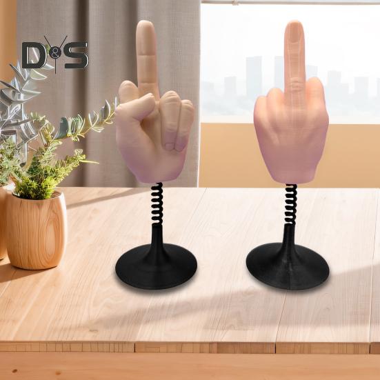 Giocattolo da scrivania elastico dito medio antistress divertente decorazione 3D per dita regalo scherzo esilarante per ufficio casa e scrivania