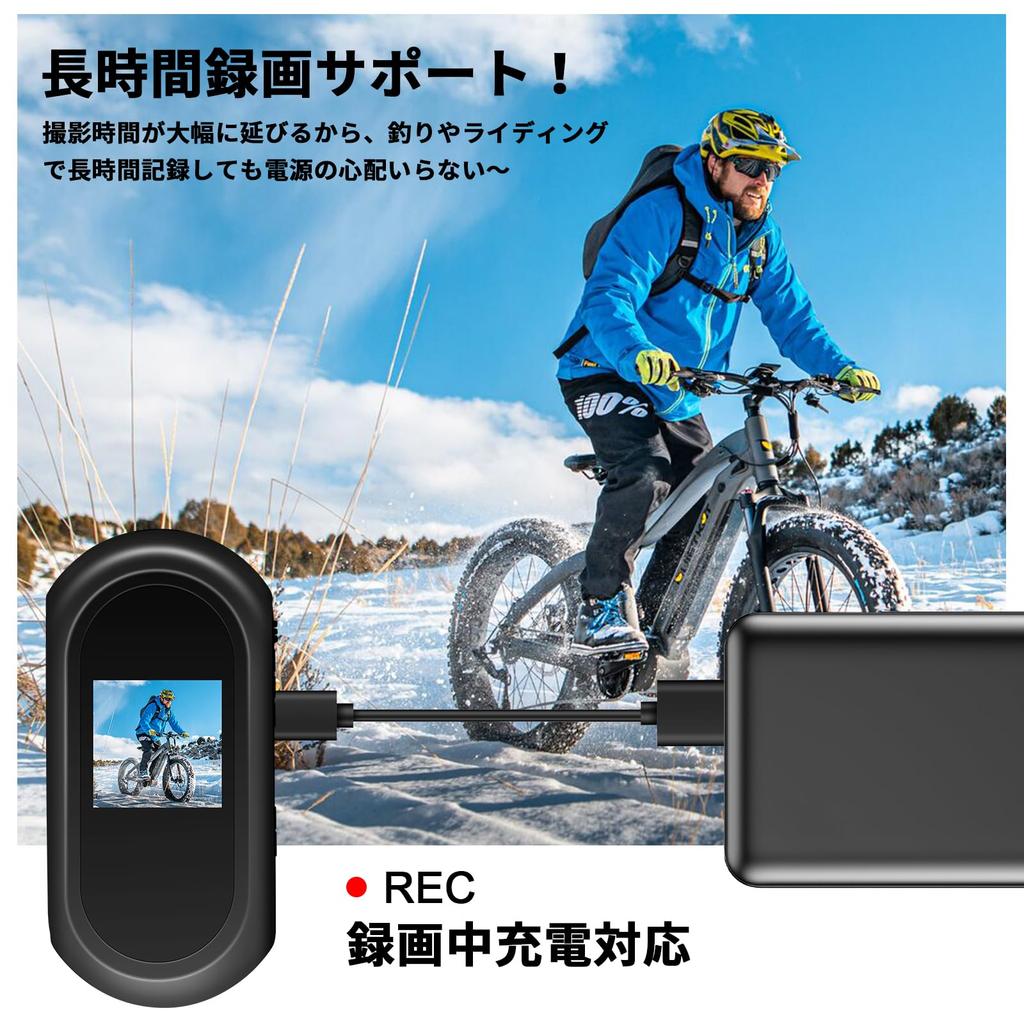 2K Action Wearable Body Mini Bike USB Up to 512GB OTG for Outdoor and Sports Recording Camera, WiFi, Camera, Camera, Camcorder, Mountable, Wide-Angle