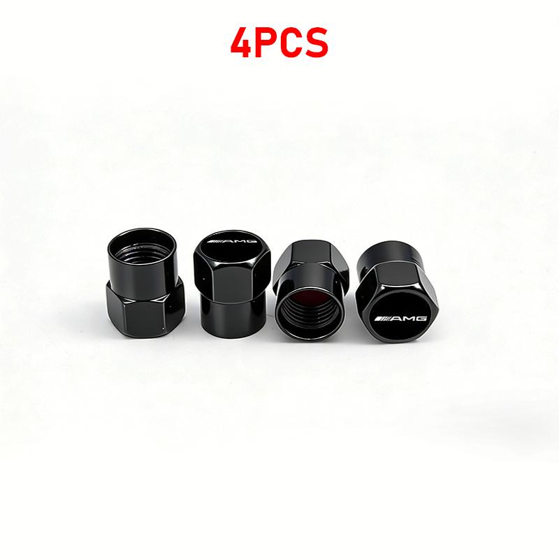 4Pc Car Wheel Tire Valve Caps Air Stem Tyre Plug Accessories For Mercedes-Benz W203 W204 W205 W212 W213 W166 W167 W176 W177 W223