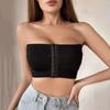 Damen S Übergröße Push-Up Trägerloses Bustier Mit Frontverschluss