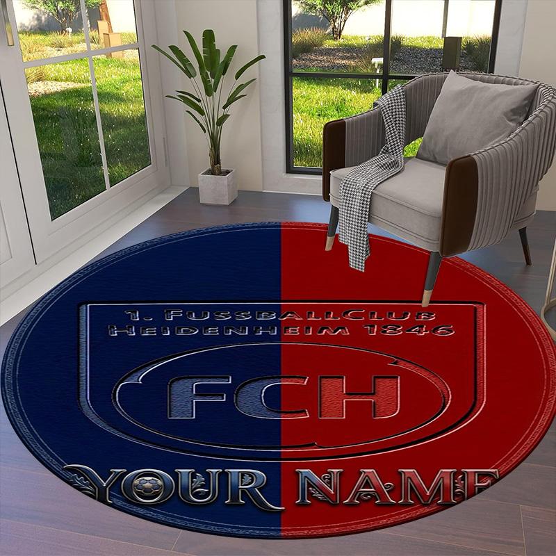 Fc Haim Logo Custom Name Round Area Rug Carpet Rug For Living Room Bedroom Sofa Playroom Decor Nonslip Floor Mat