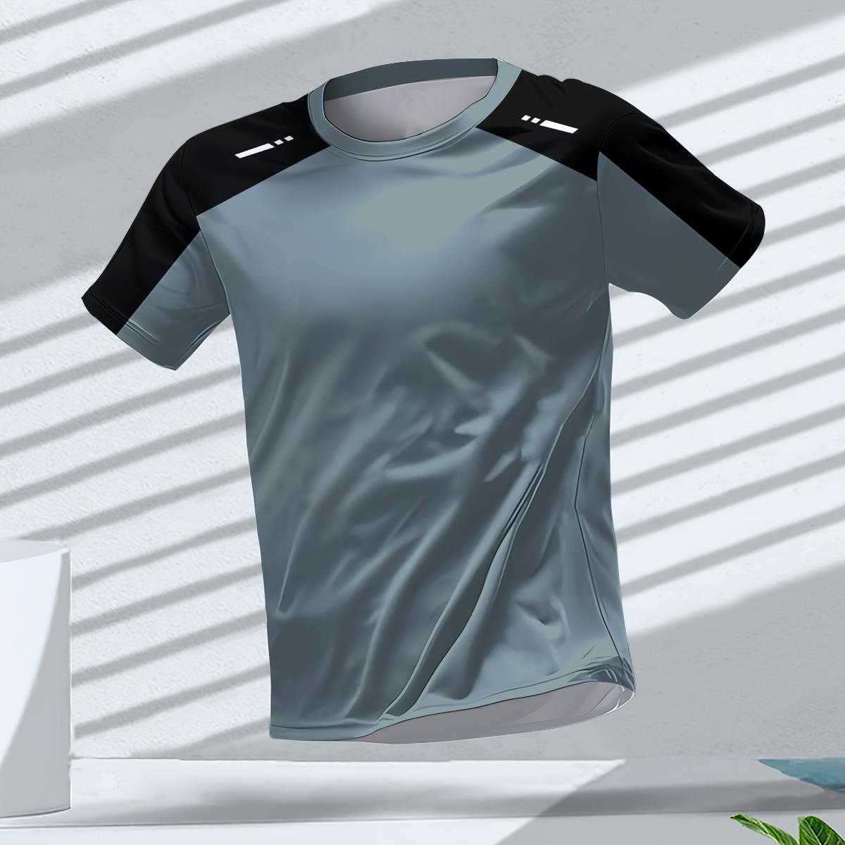 ETST0011 Zomer Quick Dry Ademend Heren T-shirt Buiten Hardlopen Fitness Sport Korte Mouw T-shirts Casual Ronde Hals Oversized T-shirt Dagelijkse Top 6XL
