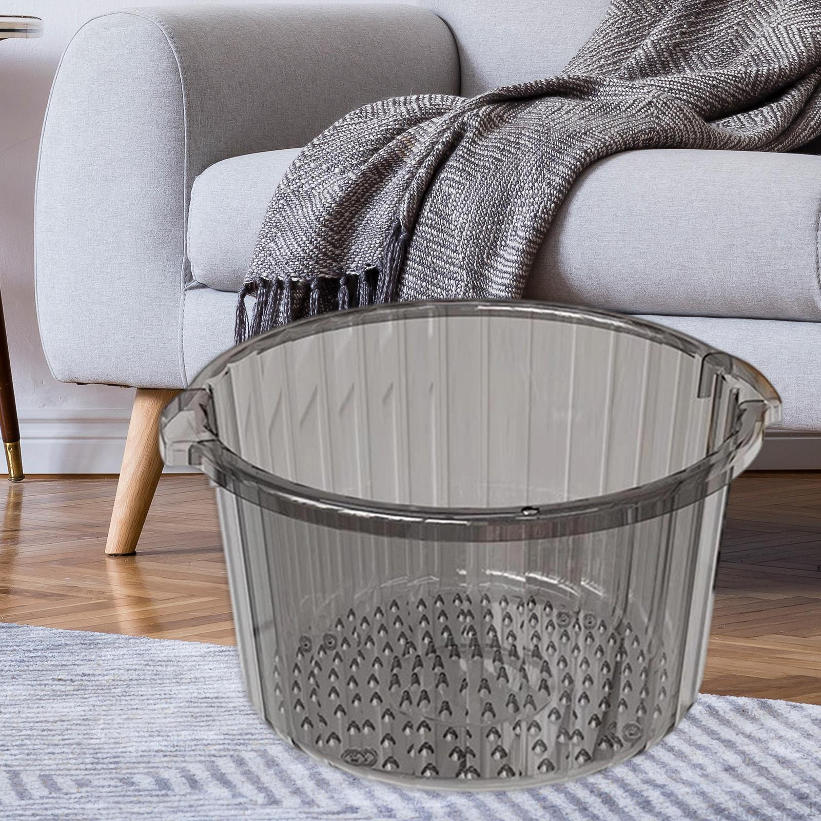 

Foot Bath Basin for Pedicure And Relaxing Equipped with Sturdy Handles, Massaging Reliefs 36cmx36cmx20cm