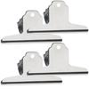 RekiLife Wide Stainless Steel Office Pack of 4 Large, Clips, 160mm, Rust-Resistant, Strong, Multi-Purpose, Supplies,