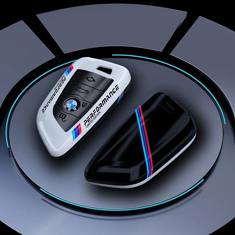 Pour BMW Housse de Clé de Voiture en Fibre de Carbone Coque Pour BMW G05 G07 F25 F15 F26 G01 G02 G06 G08 G14 G15 G16 F48 F39 F10 F30 Accessoire Auto