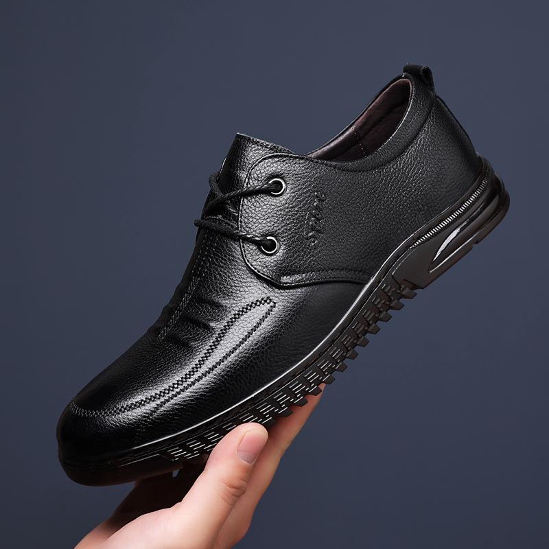 2025 Handcrafted Mens Oxford Shoes Genuine Calfskin Leather Brogue Dress Shoes Classic Business Formal Shoes Man four seasons