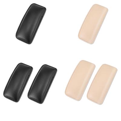 Coussin de genouillère de voiture, repose-bras, coude, oreiller en cuir, accessoire automobile universel, beige, 1 paire