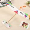 Wood Airplane Gliders Propeller Plane Toys Set Wooden Airplane Kits Rubberband Powered Propellor Planes Children's Day