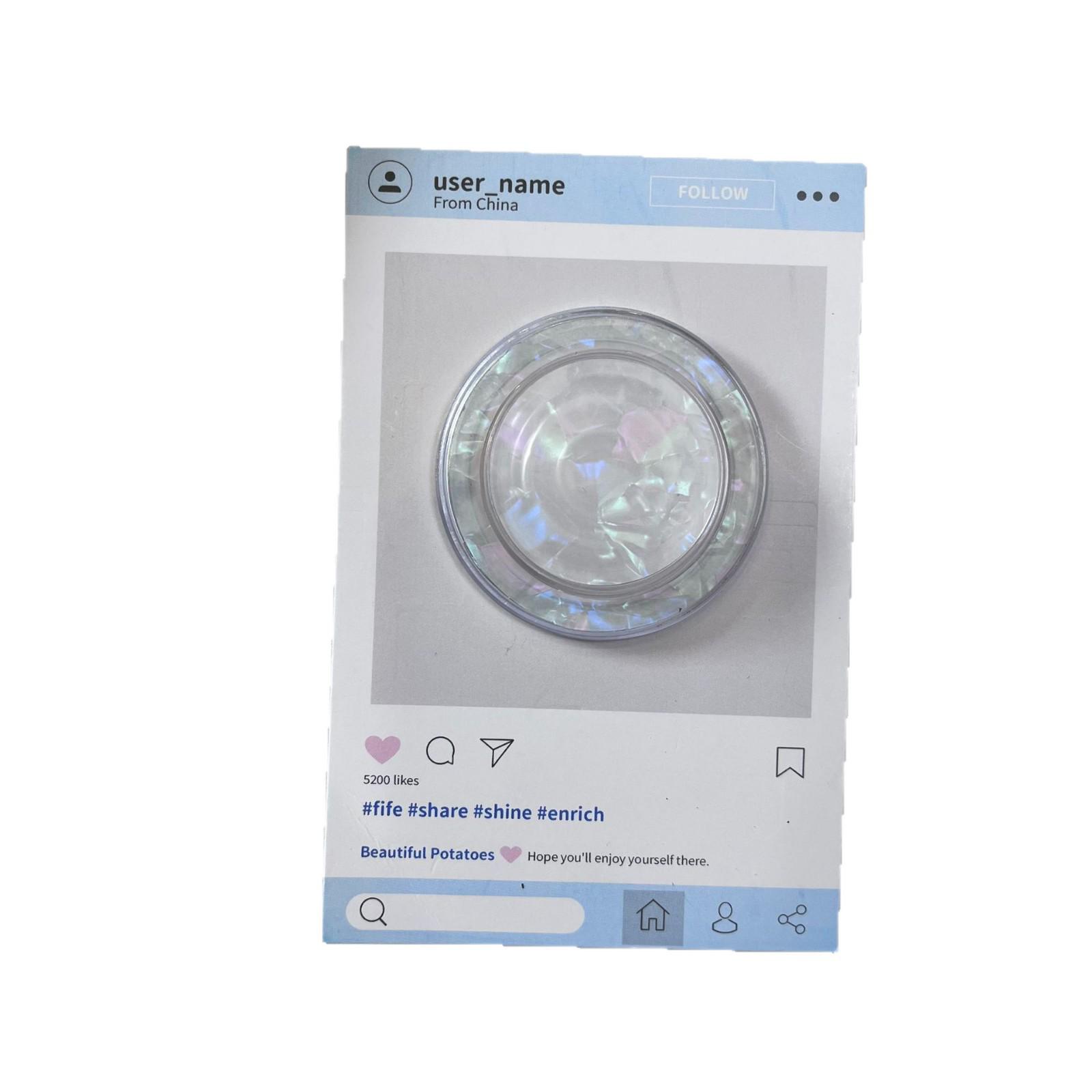 Gradient Glitter Magnetic Airbag Phone Stand with Clear Suction Cup Holder Picture 1