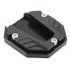 Motorcycle Side Stand Plate Pad High Strength Kickstand Pad Plate Support Accessory Black