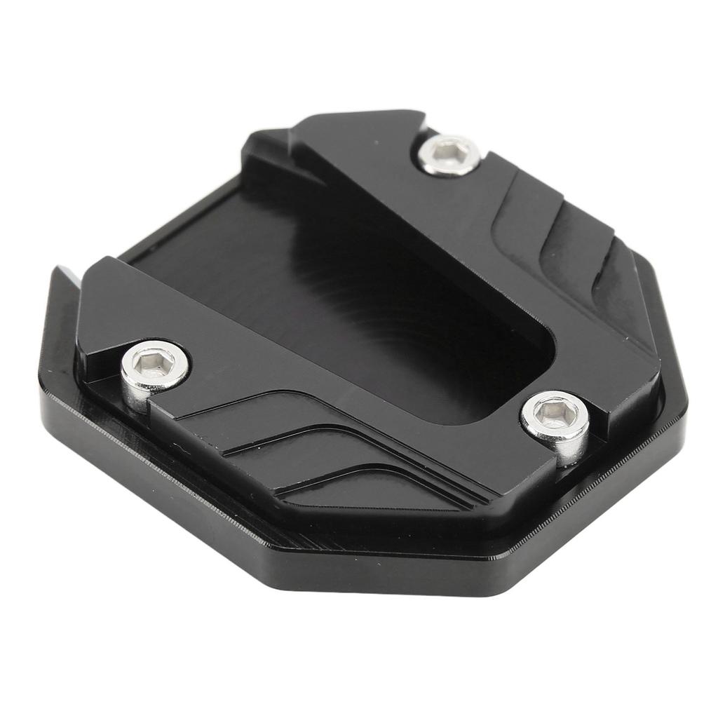 Motorcycle Side Stand Plate Pad High Strength Kickstand Pad Plate Support Accessory Black