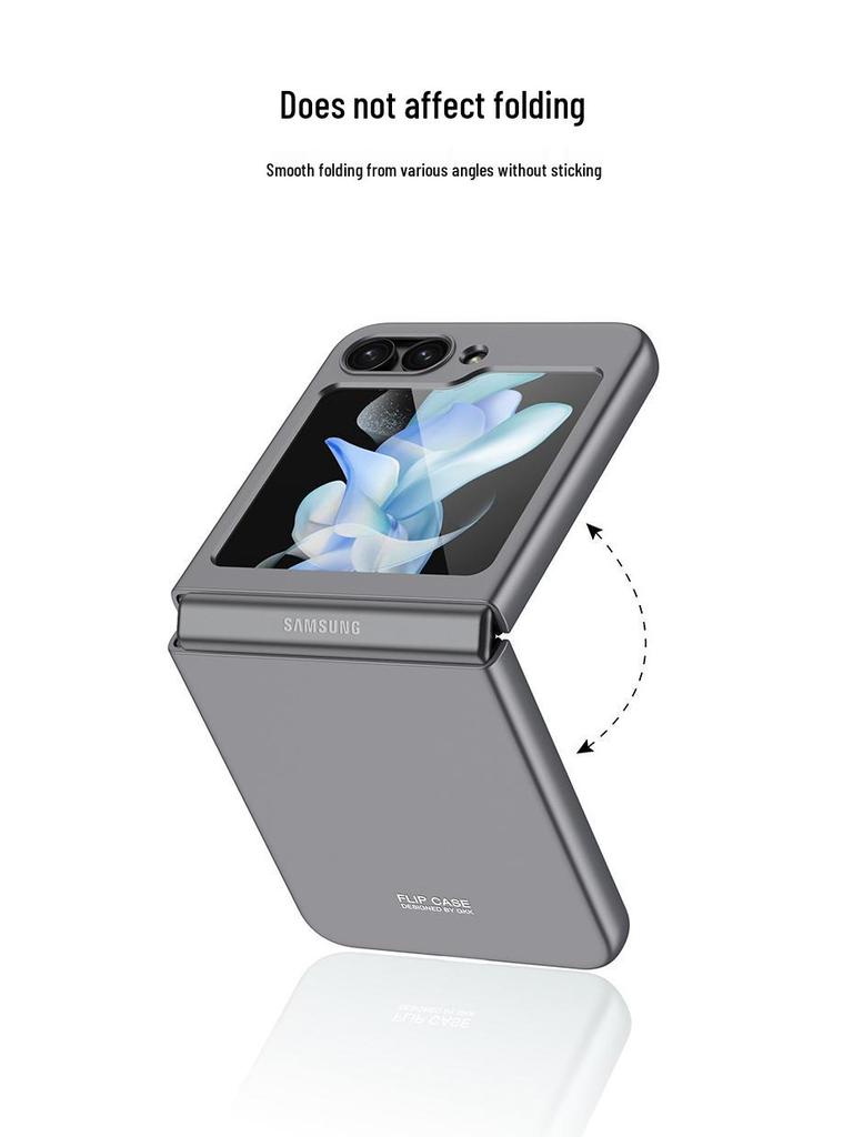 Ultra-thin Frosted Solid Color Phone Case for Samsung Z Flip 5
