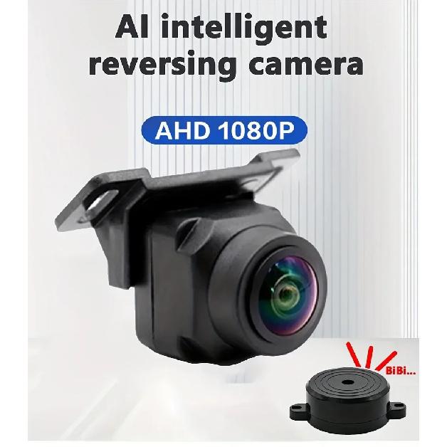AI Smart Car Camera - 170° Fish Lens, BSD & ADAS Alerts, AHD-1080P, Front/Rear/Left/Right View Backup Camera with Buzzer Alarm