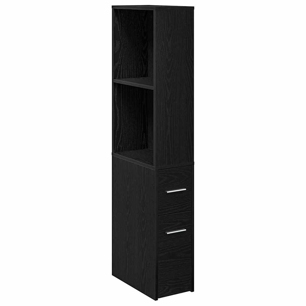 Bathroom Furniture Set Black Oak Look 22 x 41 x 135 cm