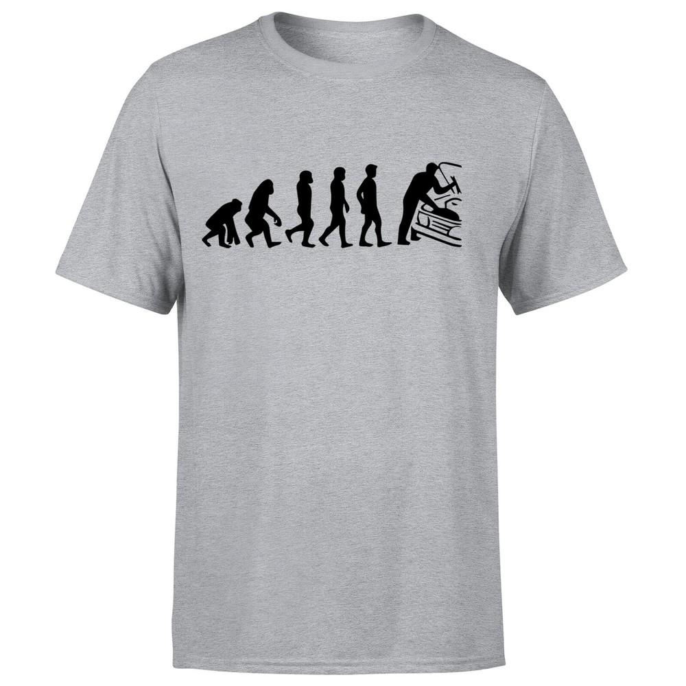 Mechanic Evolution Unisexs T Shirt Funny Car Garage Repair Engineer Retro Tee Top