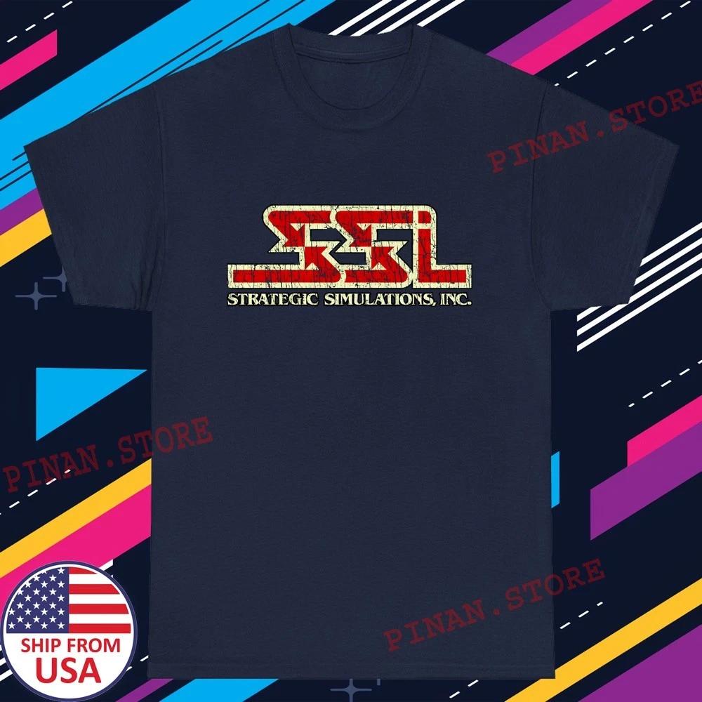 Strategic Simulations 1979 Men s Navy Size S-5XL M