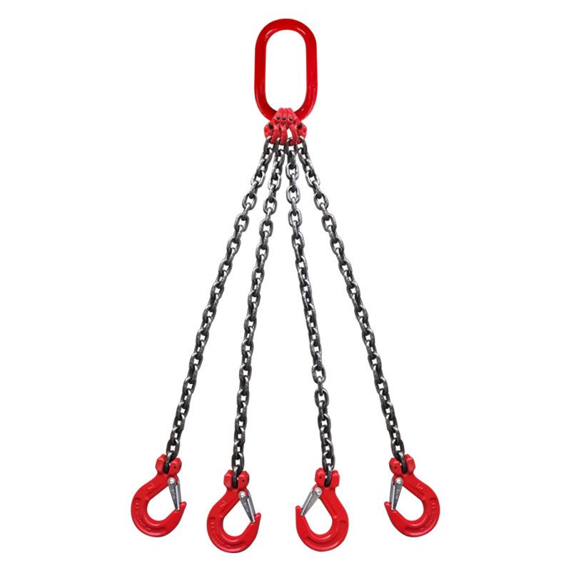 Complete Lifting Chain Sling with Hooks for Mining and Rigging